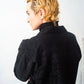 Issey Miyake 90’s short black jacket with flower and demon print