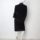 Lawrence Steele 90s wool and python black skirt suit