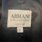 Armani 2000s black leather peplum jacket