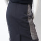 Jean Paul Gaultier for OVS 2016 black pencil skirt with mesh sides