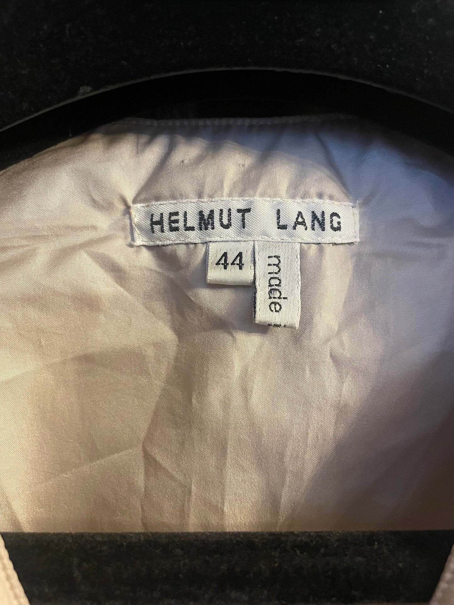 Helmut Lang 1990 silver quilted sleeveless vest with open back