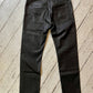 Dior by Hedi Slimane 2007 waxed black ultra skinny jeans