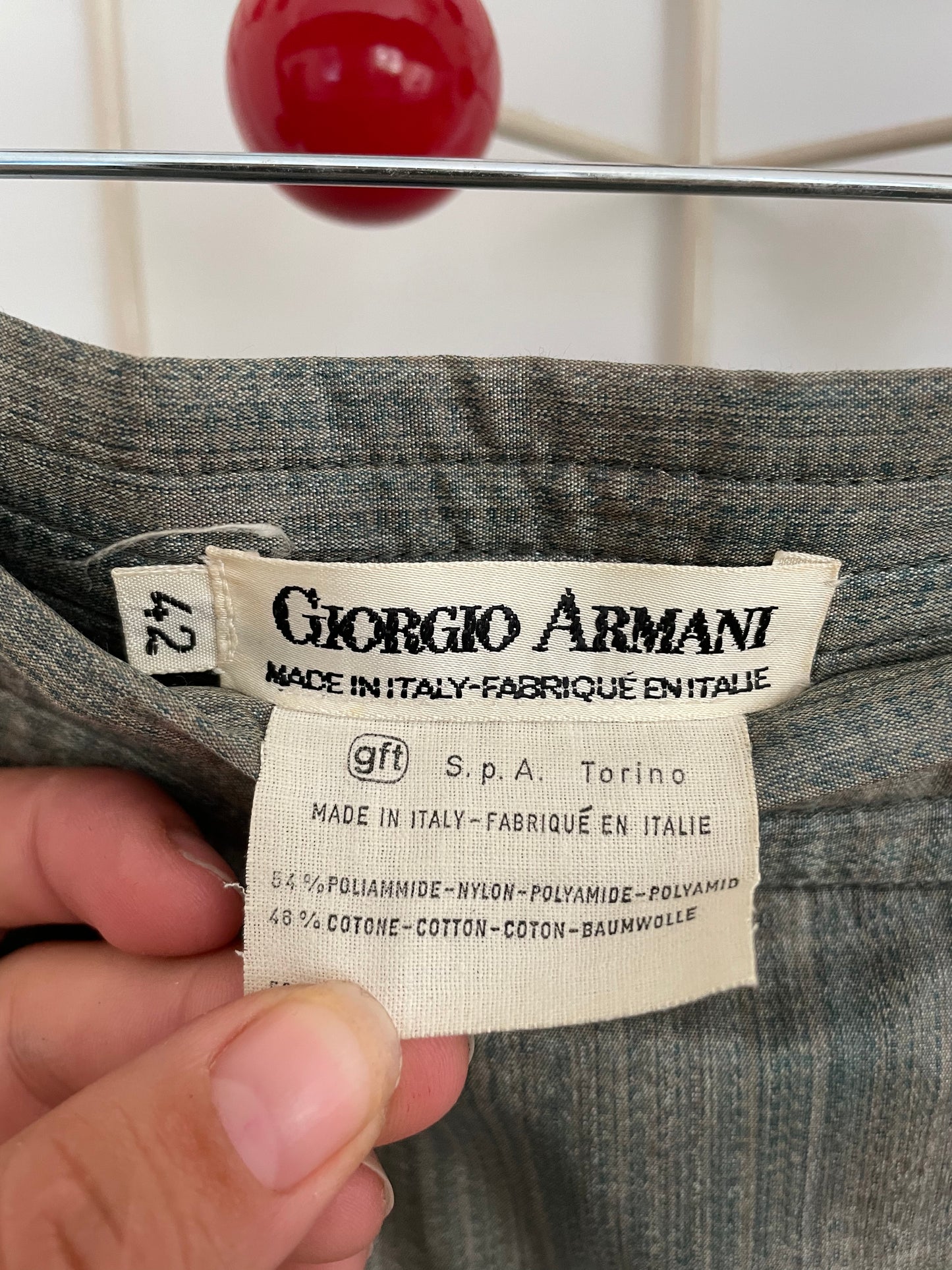 Giorgio Armani 80s khaki cotton short/skirt