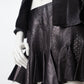 Alexander McQueen SS 2003 black perforated leather pleated miniskirt