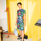 Ken Scott 70s flower print straight dress