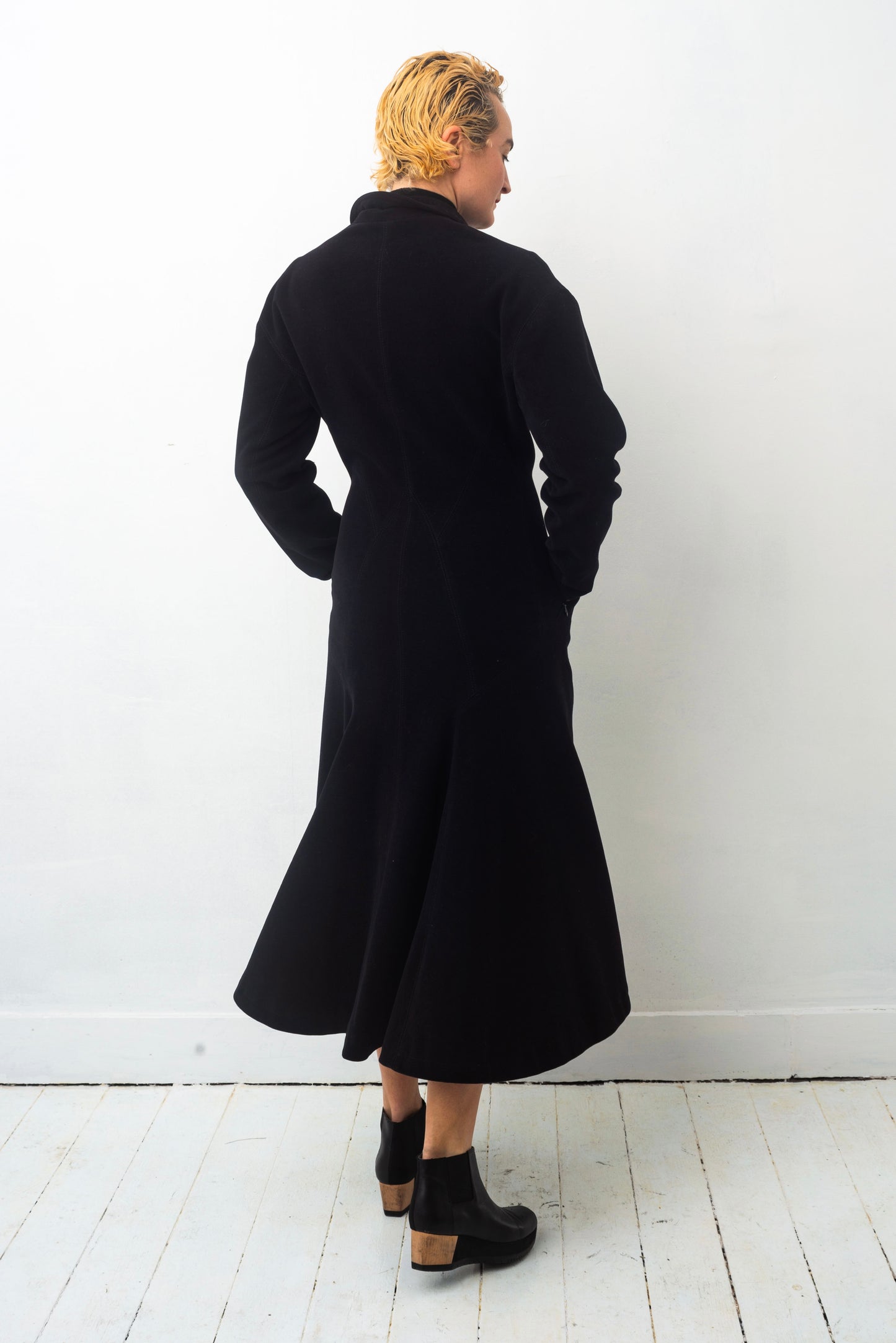 Ter et Bantine 90s long black Victorian coat