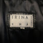 Irina Kha 90's black leather jacket with belt