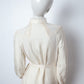 Veronique Branquinho FW 2006/7 eggshell white silk and lace dress