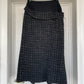 Yohji Yamamoto FW 2008 wool and silk grey knit maxi skirt