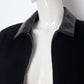Lawrence Steele 90s wool and python black skirt suit