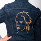 Jeremy Scott Paris 2000's denim jacket with embroidered face