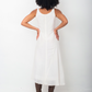 Emporio Armani 90's white long linen biased cut dress