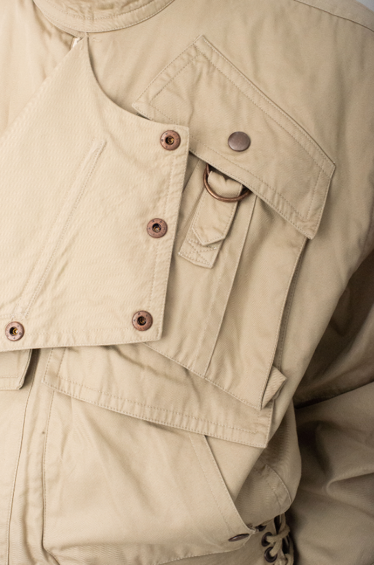 Kansaï Yamamoto 80’s beige cotton cargo jacket