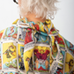 Ritaf Ozbek 80´s silk tarot shirt with attached scarf