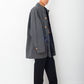 Giorgio Armani 90´s grey waxed cotton coat