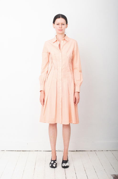 Dirk Van Saene 2006 peach pink dress