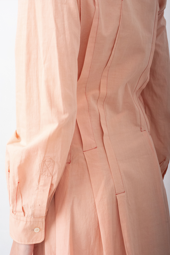 Dirk Van Saene 2006 peach pink dress