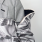 Comme des Garçons SS 2021 double layered silver abstract print coat