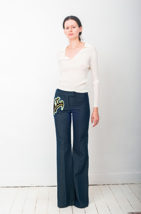 Chloé FW 2001 flared low rise “Betty” jeans