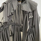 Comme des Garçons SS 2006 draped black long coat