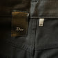 Dior by Hedi Slimane 2007 waxed black ultra skinny jeans