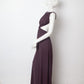 Céline SS 2017 aubergine jersey evening dress with open back