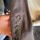 Tim van Steenbergen 2000's faux suede taupe draped blazer