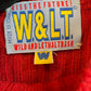 Walter van Beirendock 90's one sleeve red ribbed knit sweater
