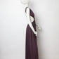 Céline SS 2017 aubergine jersey evening dress with open back