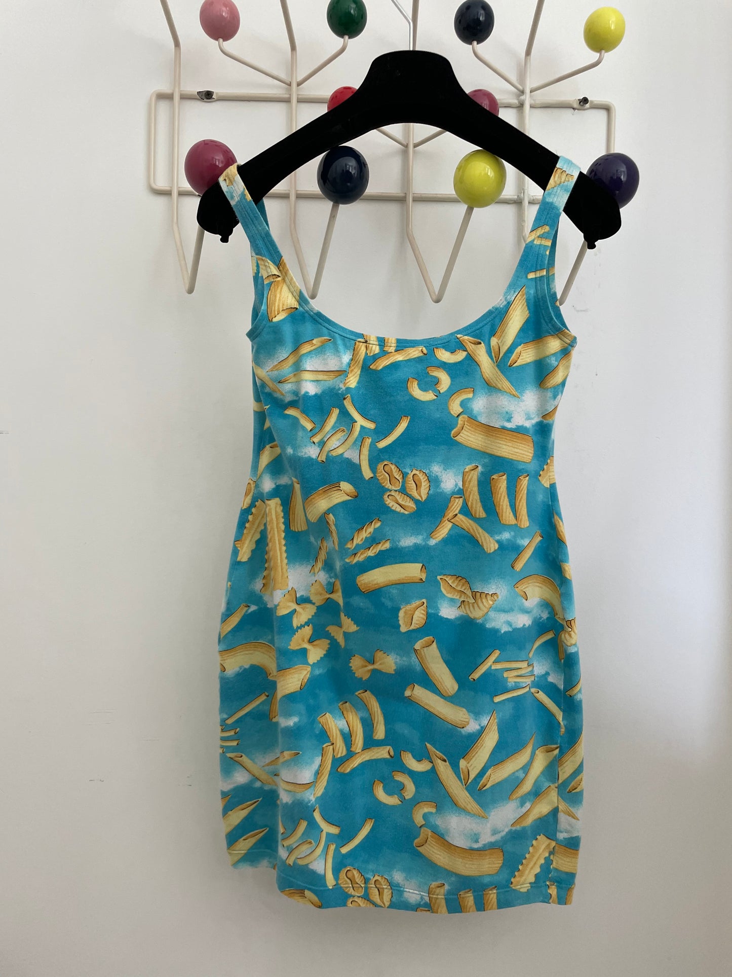 Fendi 90's surrealist pasta mini dress