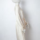 Veronique Branquinho FW 2006/7 eggshell white silk and lace dress