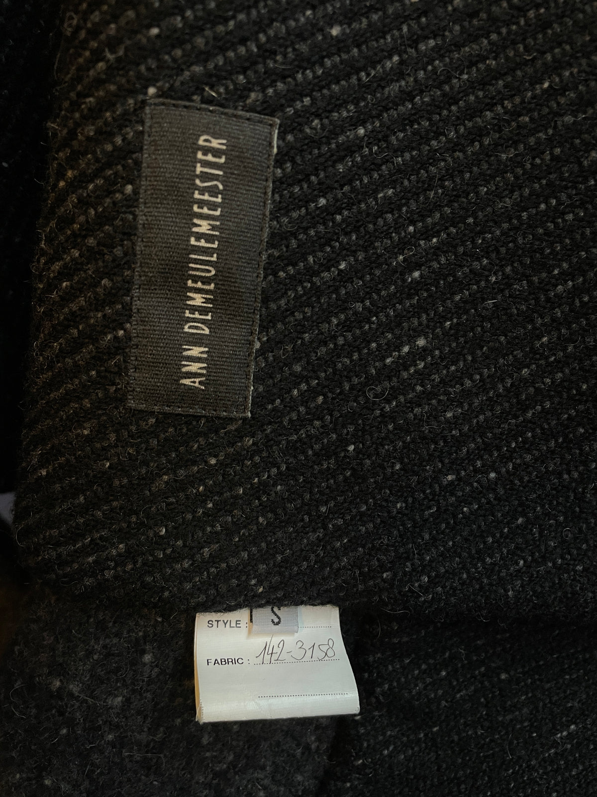 Ann Demeulemeester Men's prototype 2000's wool grey sleeveless vest