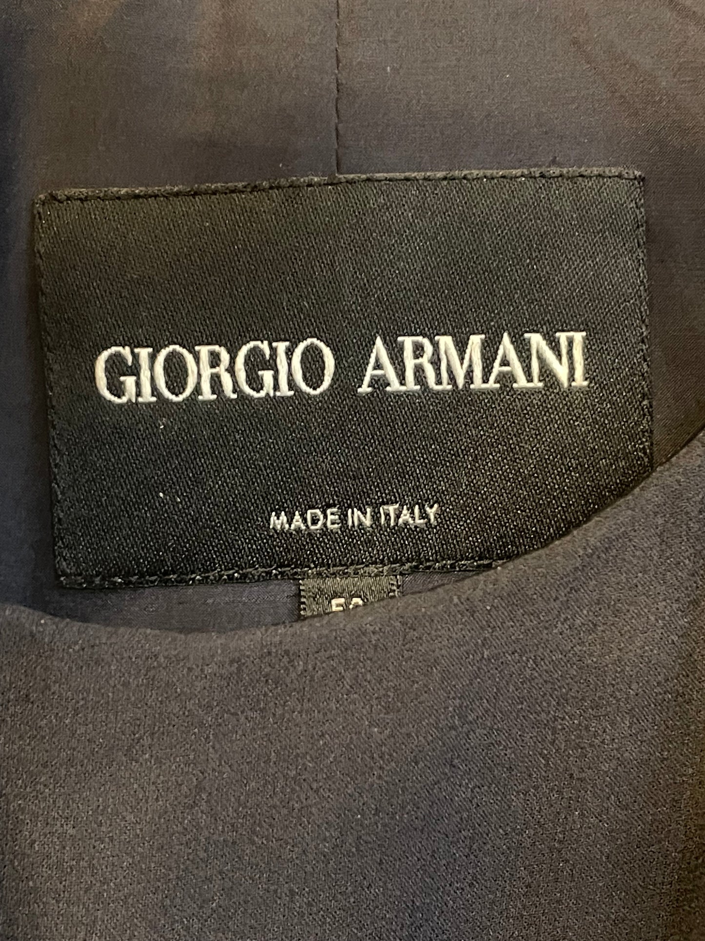 Giorgio Armani 2010 dark blue silk pantsuit