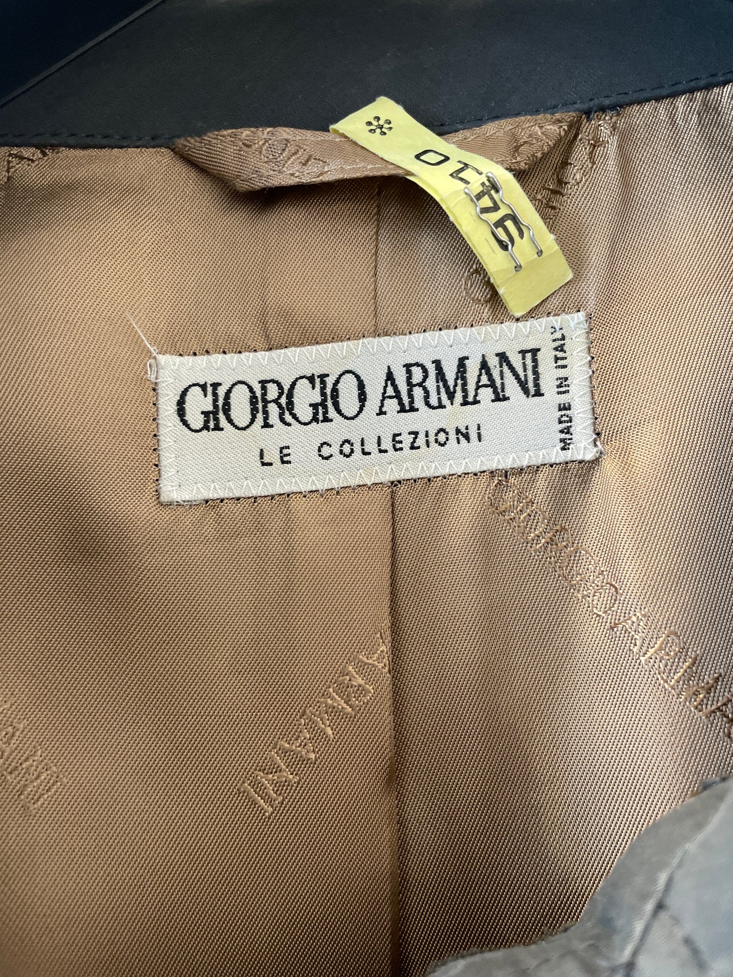 Giorgio Armani 90´s grey waxed cotton coat