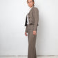 Chloé 2000's wool plaid grey pantsuit
