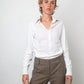 Margiela 90's white deconstructed cotton shirt