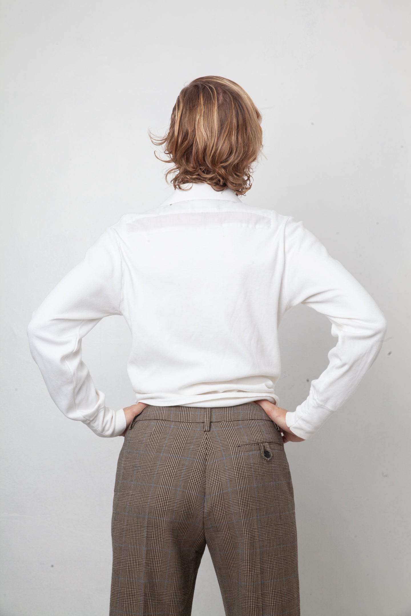 Margiela 90's white deconstructed cotton shirt