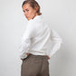 Margiela 90's white deconstructed cotton shirt