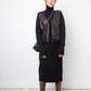 DKNY 90's wool and leather twinset (turtleneck & gilet)