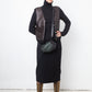 DKNY 90's wool and leather twinset (turtleneck & gilet)