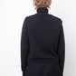 DKNY 90's wool and leather twinset (turtleneck & gilet)