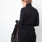 DKNY 90's wool and leather twinset (turtleneck & gilet)