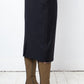 Alexander McQueen Fall 2002 black wool pencil skirt with embroidered stitching