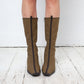 Prada FW 1999 neoprene khaki boots size 37