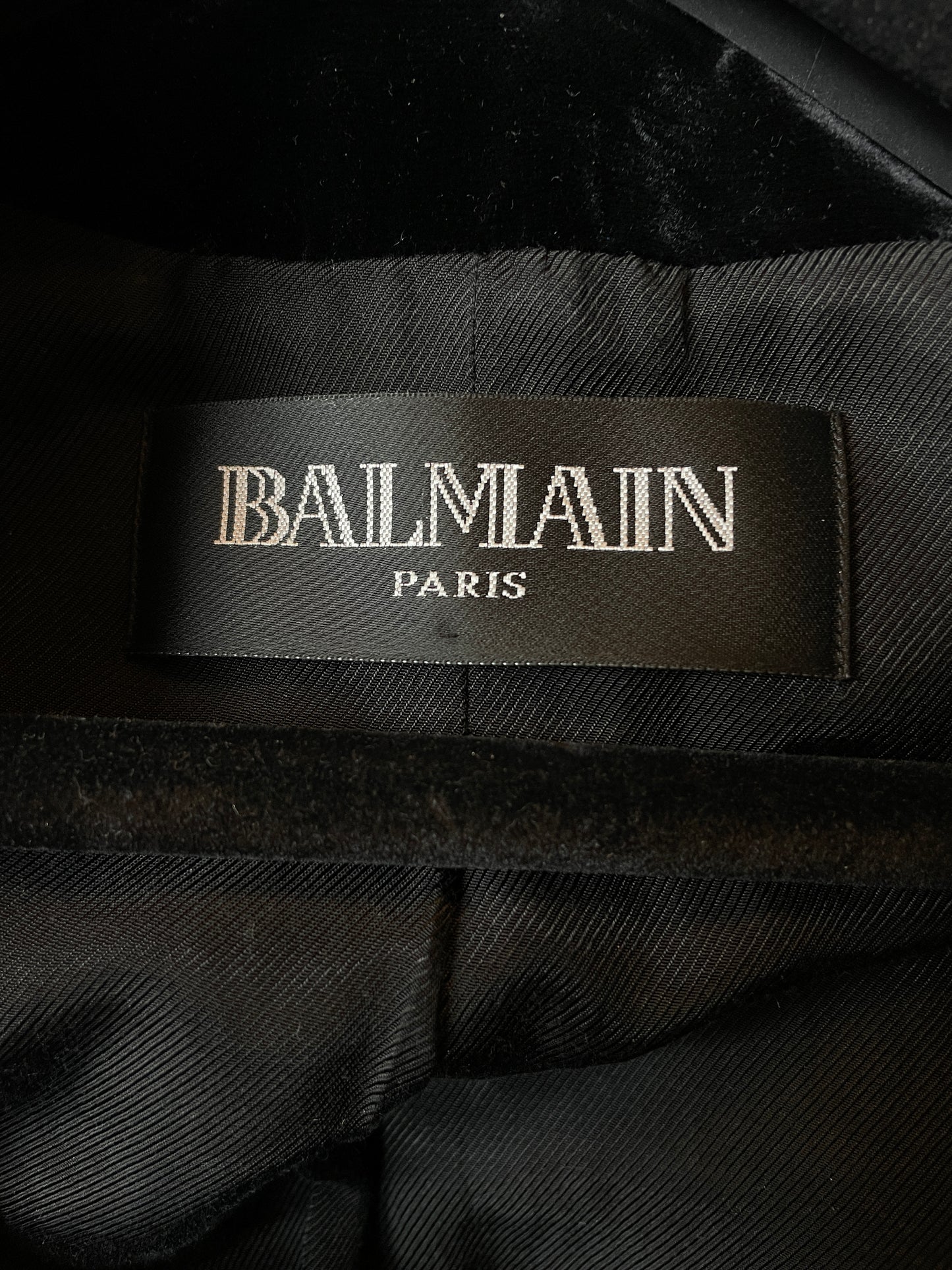 Balmain Fall 2012 black velvet dévoré Fabergé pattern blazer
