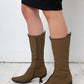Prada FW 1999 neoprene khaki boots size 37