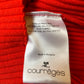 Courrèges 2020's bright red ribbed knit turtleneck sweater