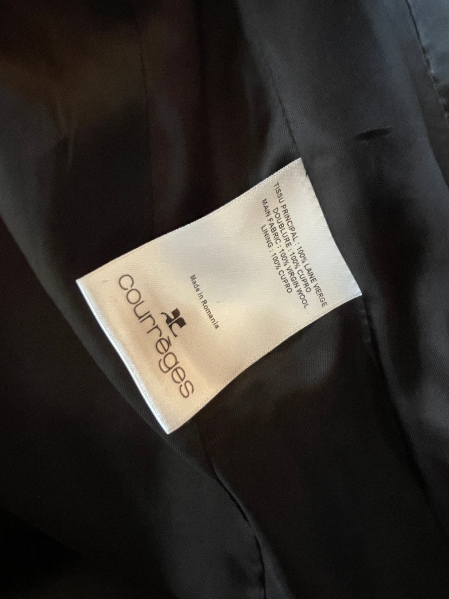 Courrèges 2020's red wool A-line coat