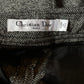 Christian Dior 2000's wool grey riding trousers with leather patches