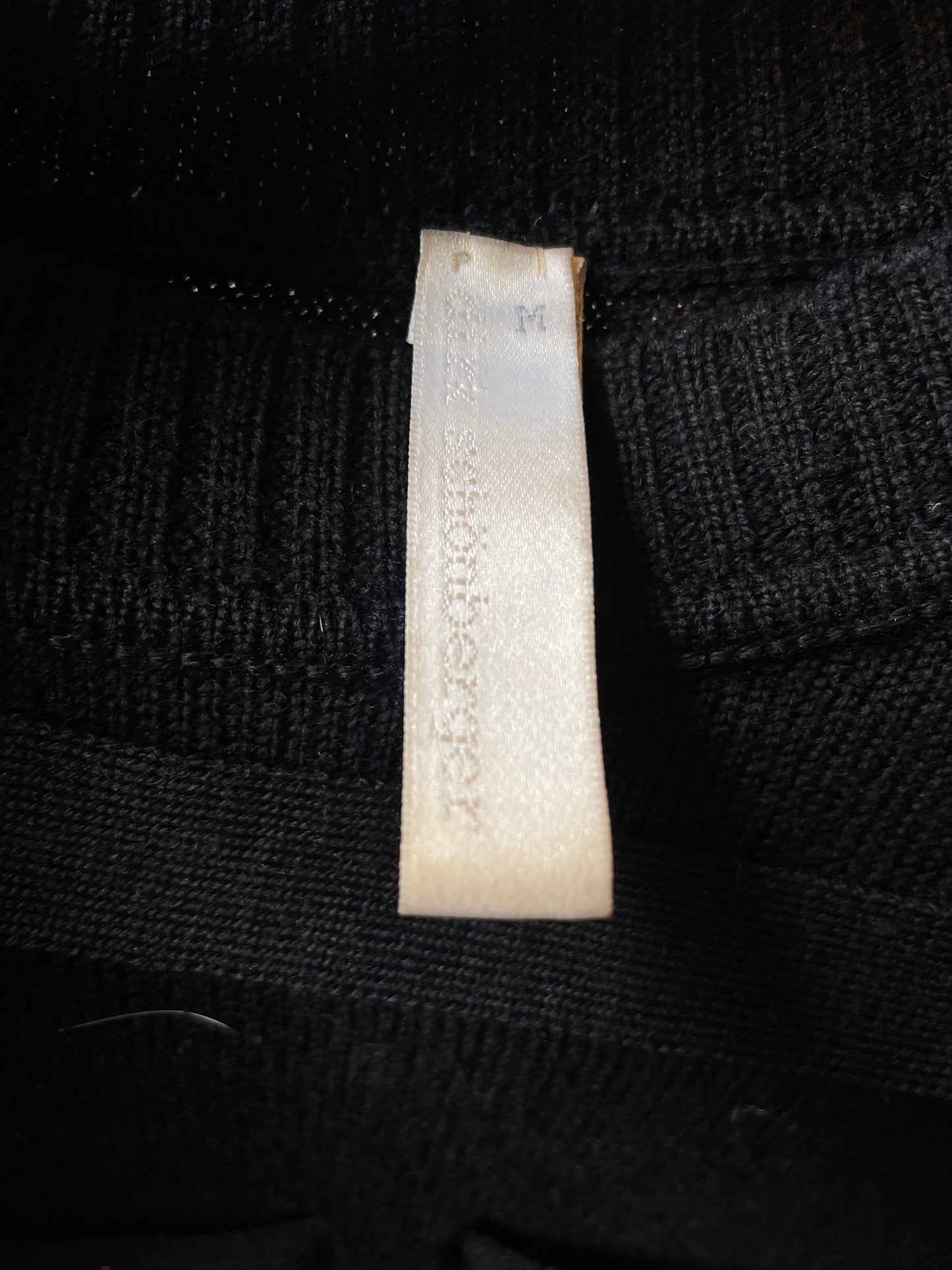 Dirk Schönberger 2000's black wool sweater with straps